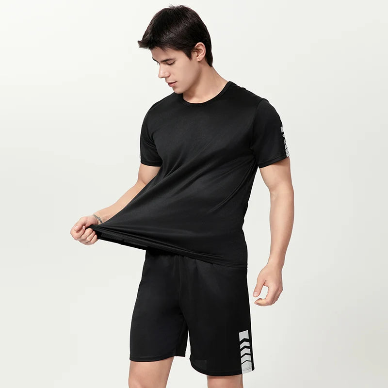 Conjunto Casual Masculino de T-Shirt e Short 2 Peças - Goup Sports