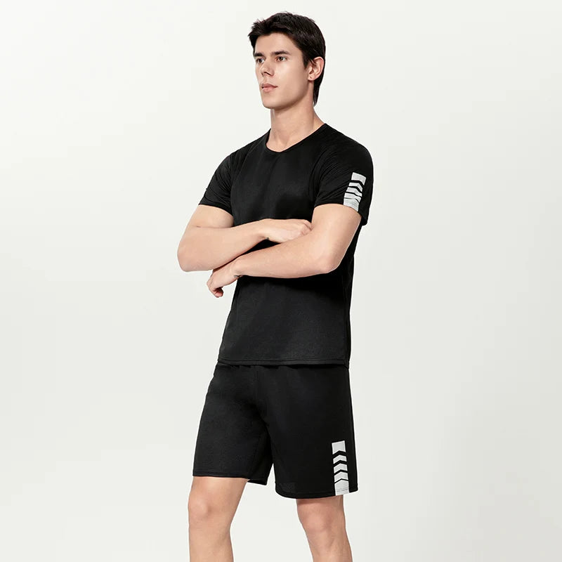 Conjunto Casual Masculino de T-Shirt e Short 2 Peças - Goup Sports