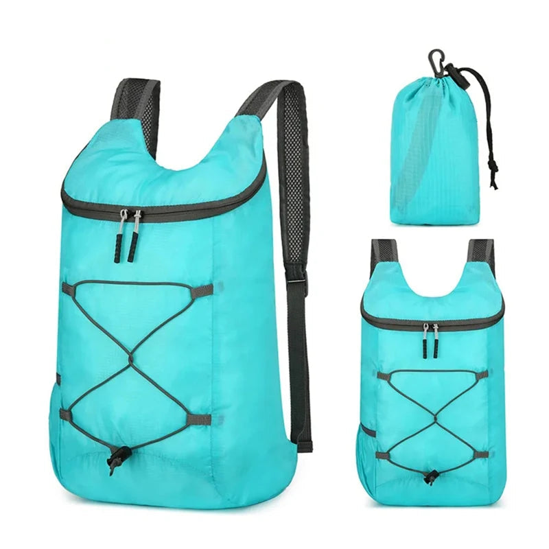 Mochila Dobrável Ultralight TrekPro 20L – Compacta, Leve e Perfeita para Suas Aventuras!