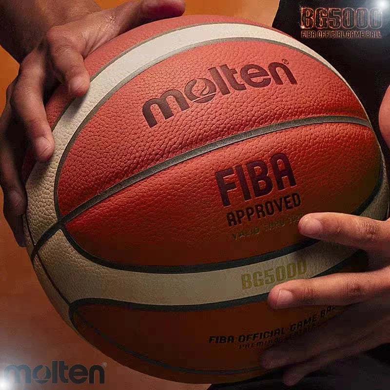 BG5000-Molten 7 Basquete e Saco, Indoor e Outdoor Cement Ground, Resistente ao Desgaste, Adulto e Juventude, Competição Treinamento Especial