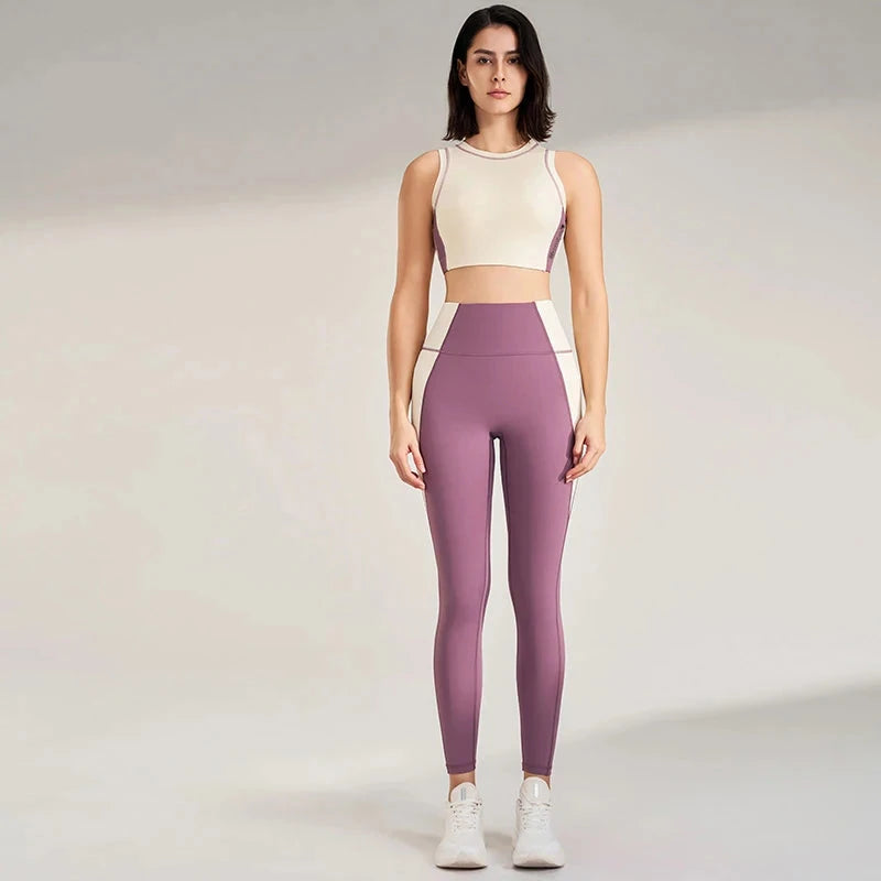 Conjunto Fitness Feminino com Cores Contrastantes Goup Sports - Conforto e Estilo