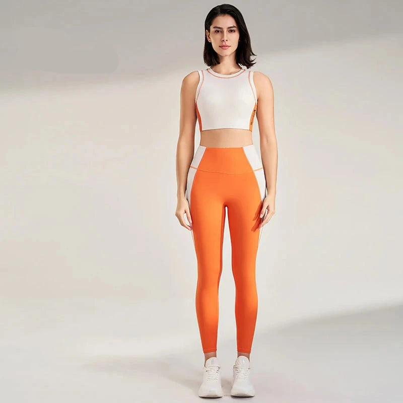 Conjunto Fitness Feminino com Cores Contrastantes Goup Sports - Conforto e Estilo