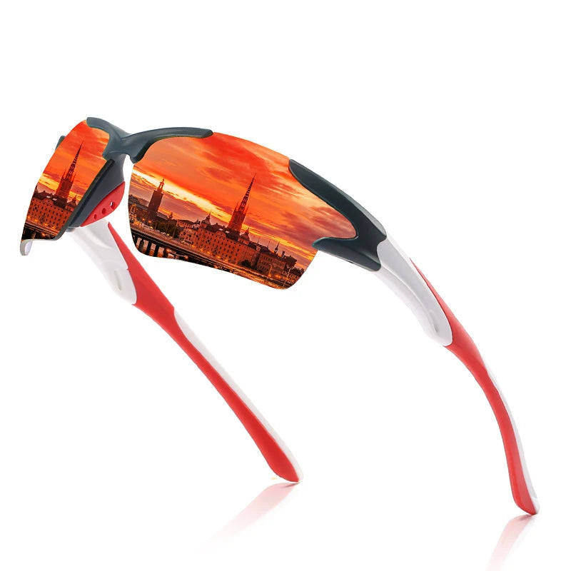 Óculos de sol dos esportes das mulheres dos homens óculos de sol dustproof clássico dazzle cor filme condução pesca motocicleta correndo viagens