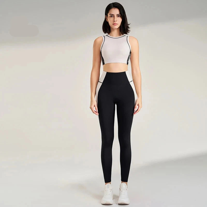 Conjunto Fitness Feminino com Cores Contrastantes Goup Sports - Conforto e Estilo