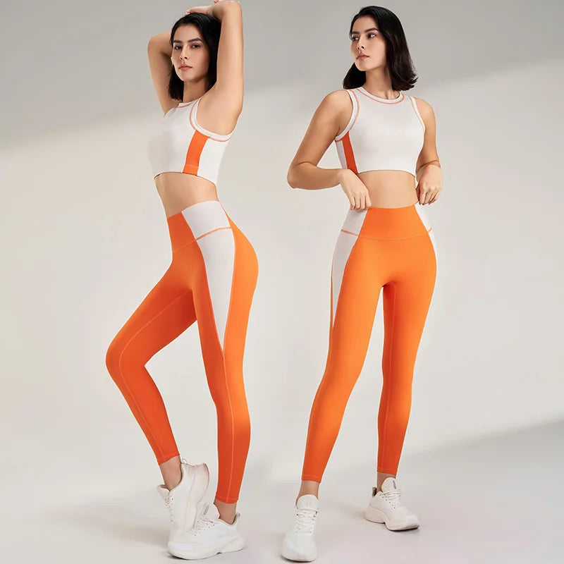 Conjunto Fitness Feminino com Cores Contrastantes Goup Sports - Conforto e Estilo