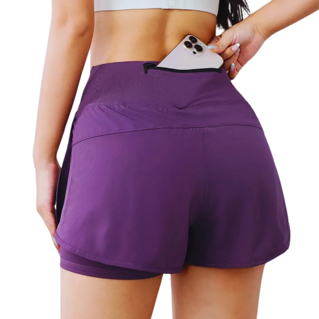 Shorts Femininos DynamicMove Goup Sports, Flexibilidade e Leveza para Corrida - Movimento Livre, Conforto Máximo.