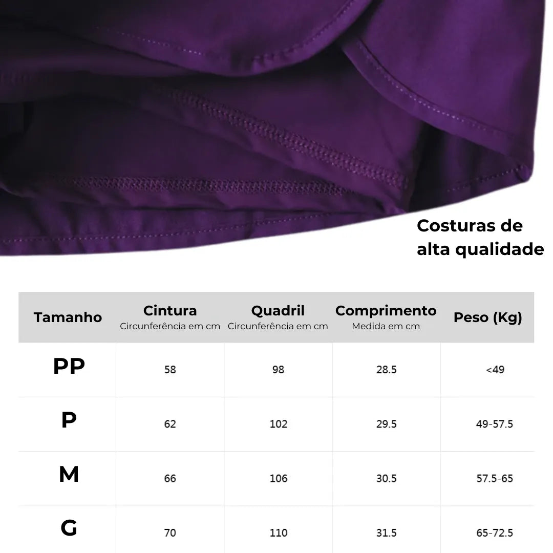 Shorts Femininos DynamicMove Goup Sports, Flexibilidade e Leveza para Corrida - Movimento Livre, Conforto Máximo.