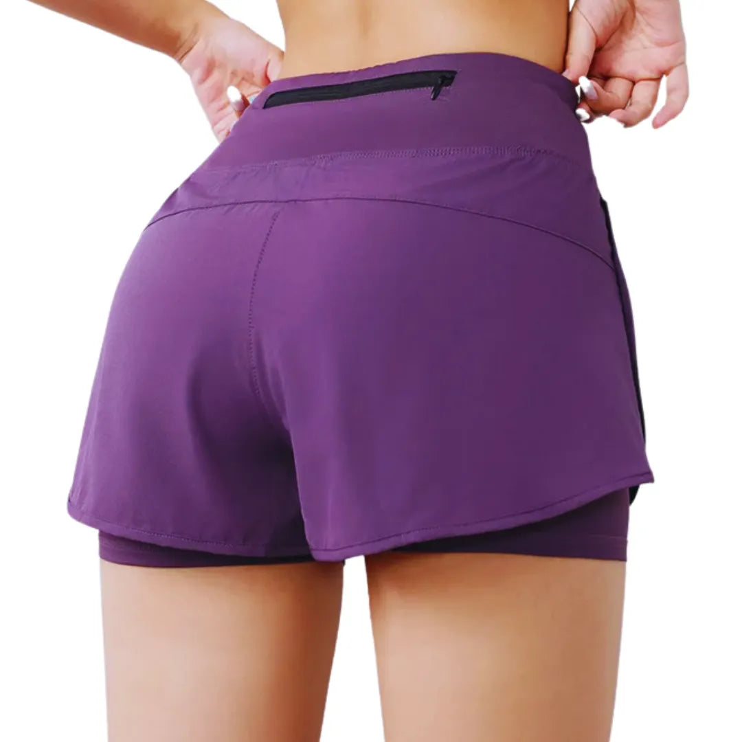 Shorts Femininos DynamicMove Goup Sports, Flexibilidade e Leveza para Corrida - Movimento Livre, Conforto Máximo.