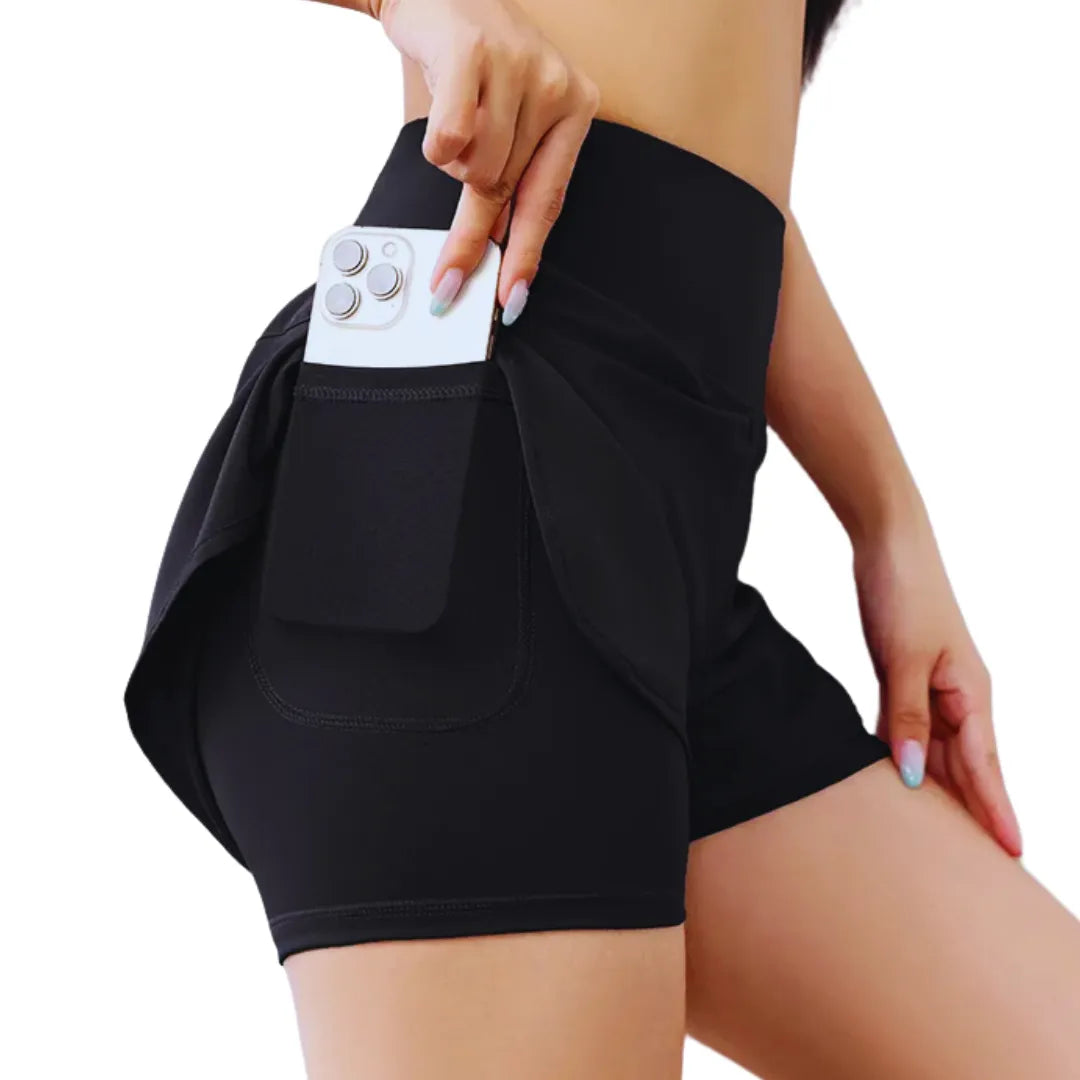Shorts Femininos DynamicMove Goup Sports, Flexibilidade e Leveza para Corrida - Movimento Livre, Conforto Máximo.